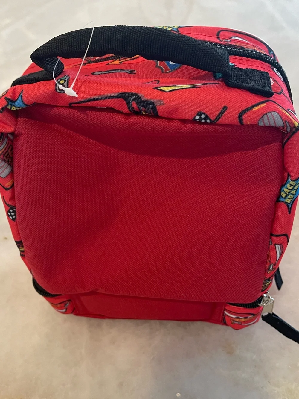 Cars Lightning McQueen Red Kids Lunch Bag NWOT